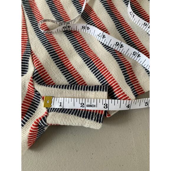 Caution to the Wind Romper M Nautical Beach Vertical Stripe Anthropologie USA - Picture 8 of 10